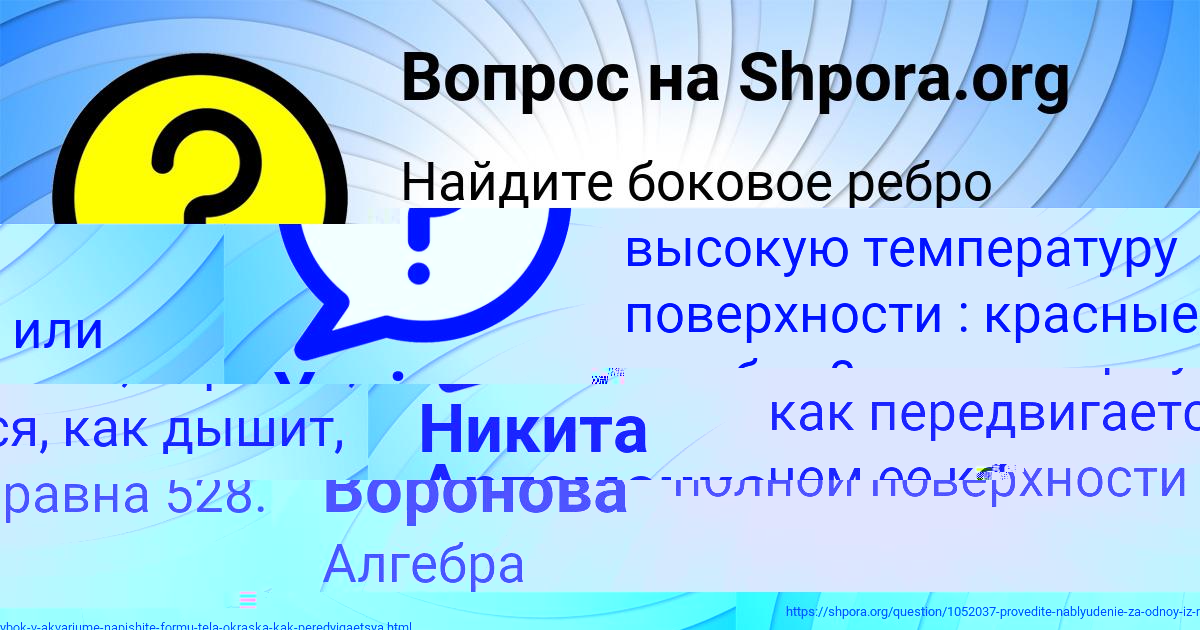 Картинка с текстом вопроса от пользователя Никита Артеменко