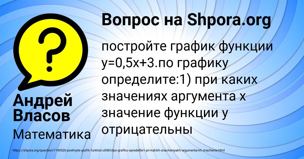 Картинка с текстом вопроса от пользователя Андрей Власов