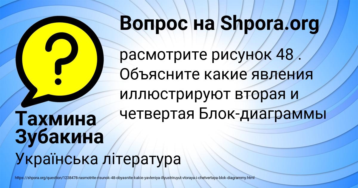 Картинка с текстом вопроса от пользователя Тахмина Зубакина