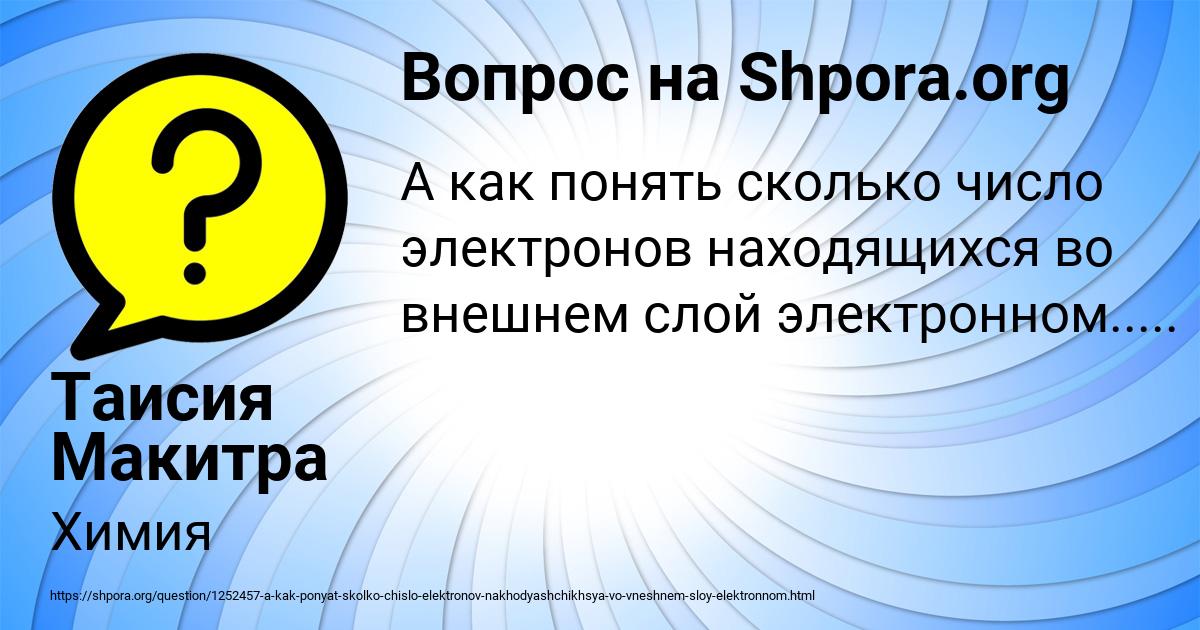 Картинка с текстом вопроса от пользователя Таисия Макитра