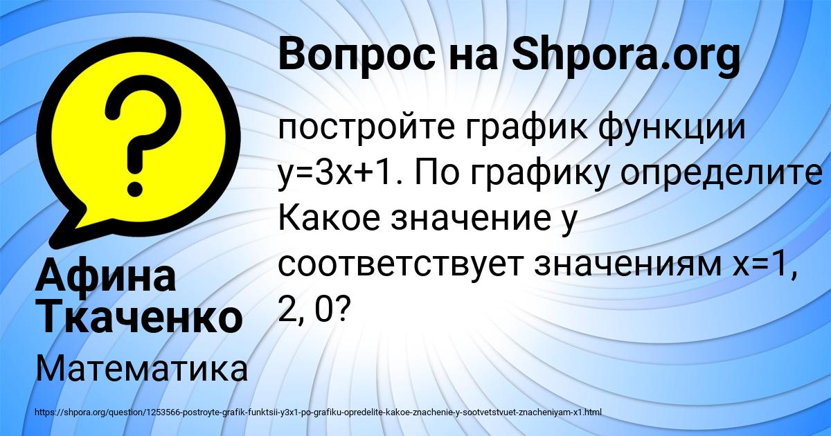 Картинка с текстом вопроса от пользователя Афина Ткаченко