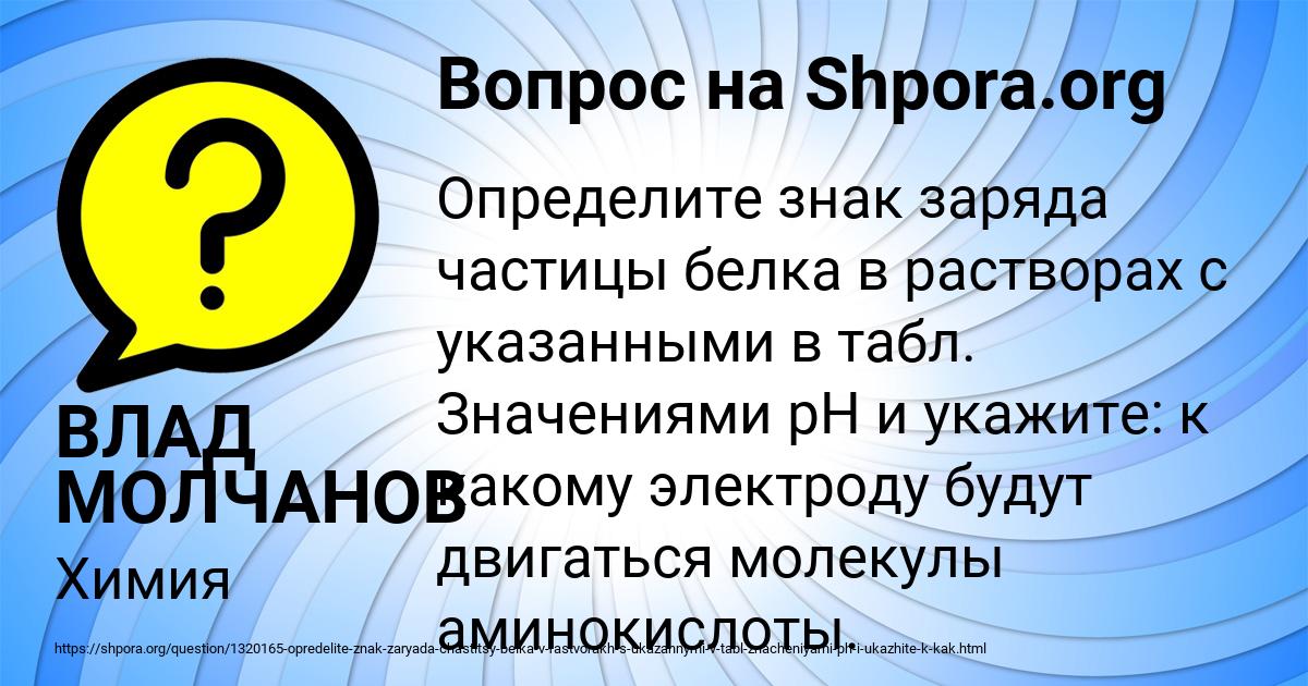 Картинка с текстом вопроса от пользователя ВЛАД МОЛЧАНОВ