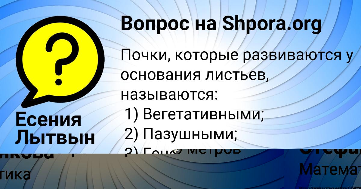 Картинка с текстом вопроса от пользователя Лиза Стефанкова