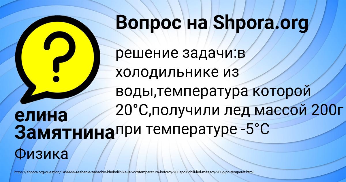 Картинка с текстом вопроса от пользователя елина Замятнина
