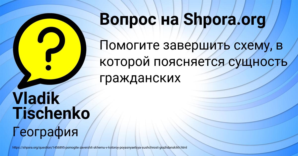 Картинка с текстом вопроса от пользователя Vladik Tischenko
