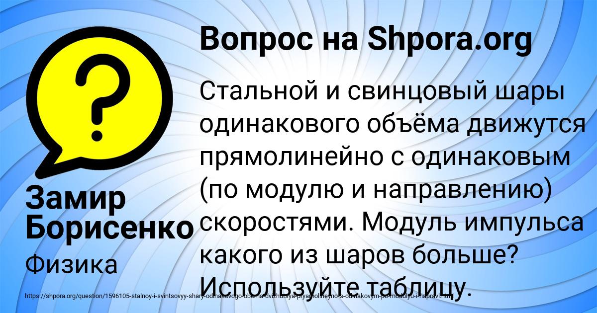 Картинка с текстом вопроса от пользователя Замир Борисенко