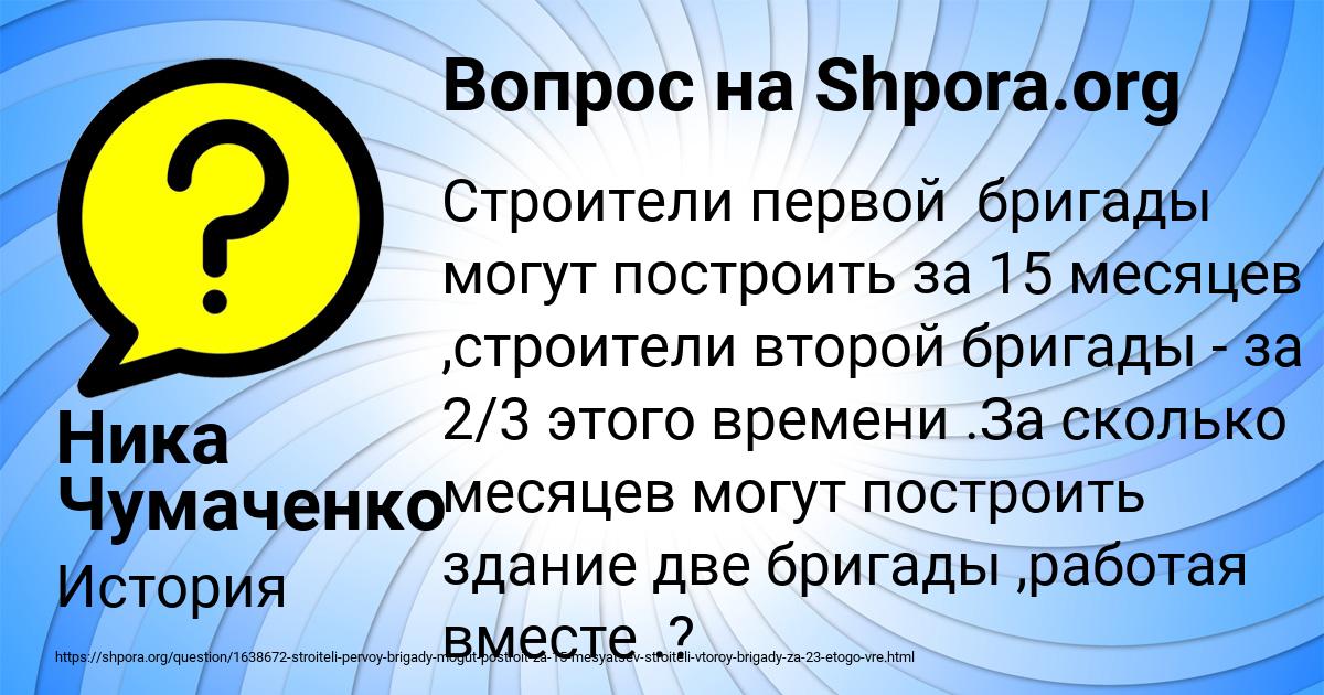 Картинка с текстом вопроса от пользователя Ника Чумаченко