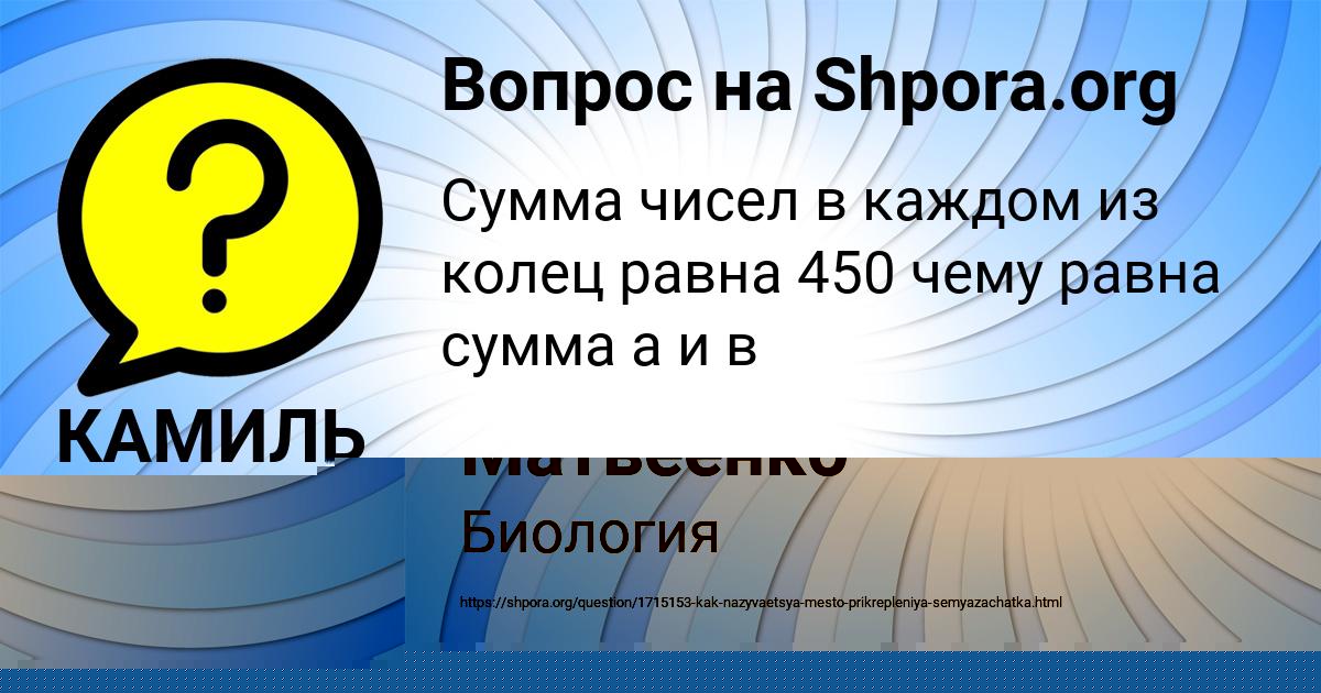 Картинка с текстом вопроса от пользователя Наталья Матвеенко
