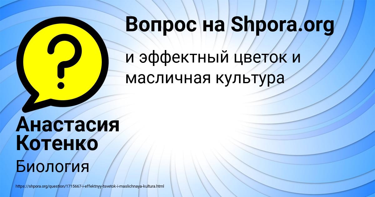 Картинка с текстом вопроса от пользователя Анастасия Котенко
