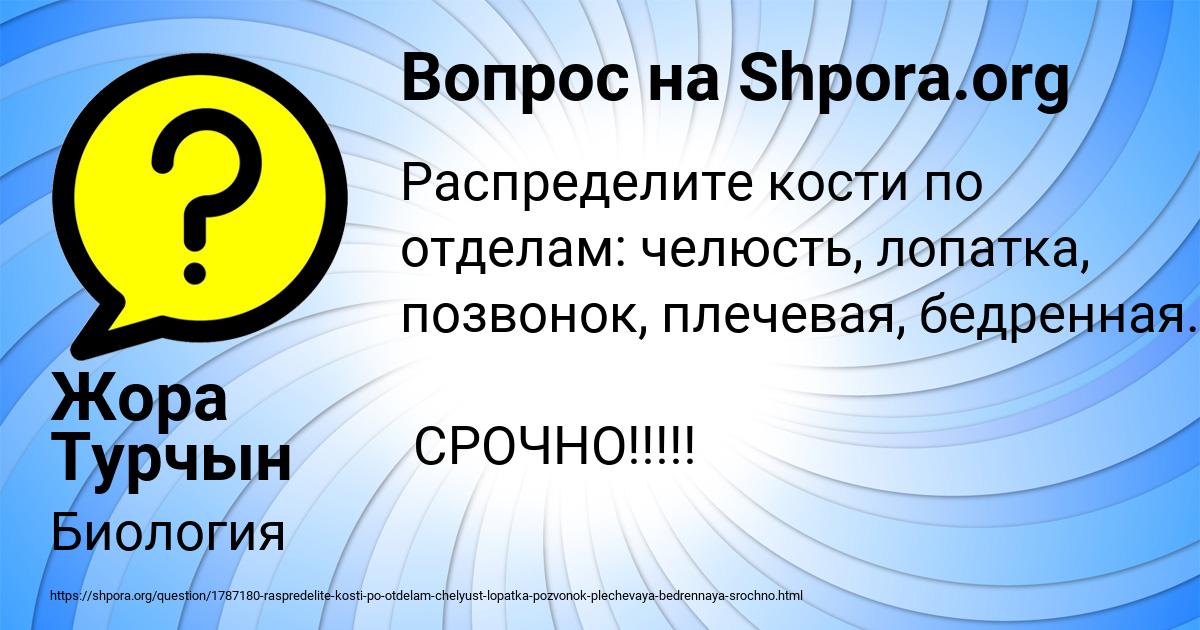 Картинка с текстом вопроса от пользователя Жора Турчын
