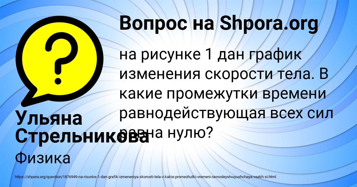 Картинка с текстом вопроса от пользователя Ульяна Стрельникова