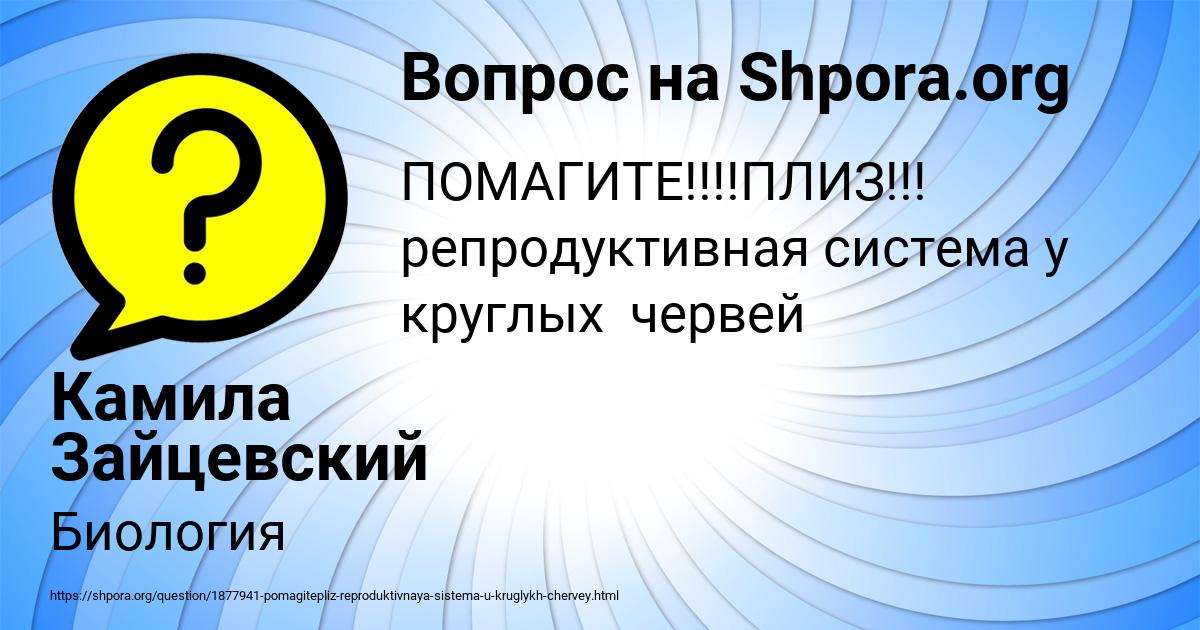 Картинка с текстом вопроса от пользователя Камила Зайцевский