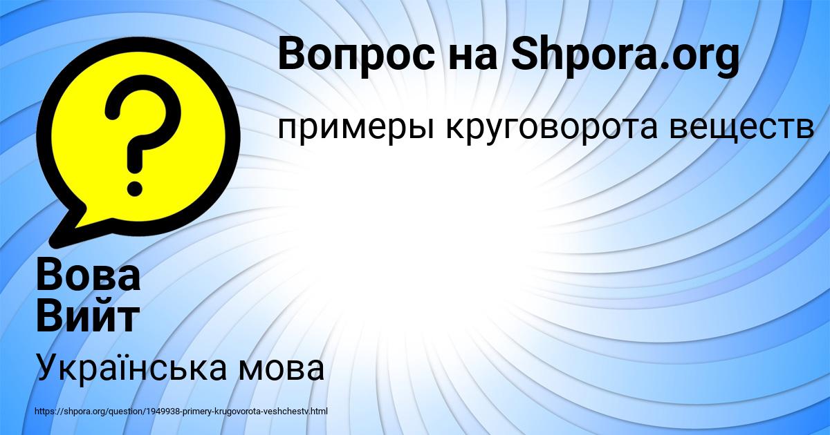 Картинка с текстом вопроса от пользователя Вова Вийт