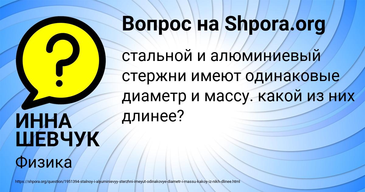 Картинка с текстом вопроса от пользователя ИННА ШЕВЧУК