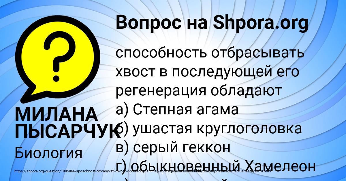 Картинка с текстом вопроса от пользователя МИЛАНА ПЫСАРЧУК