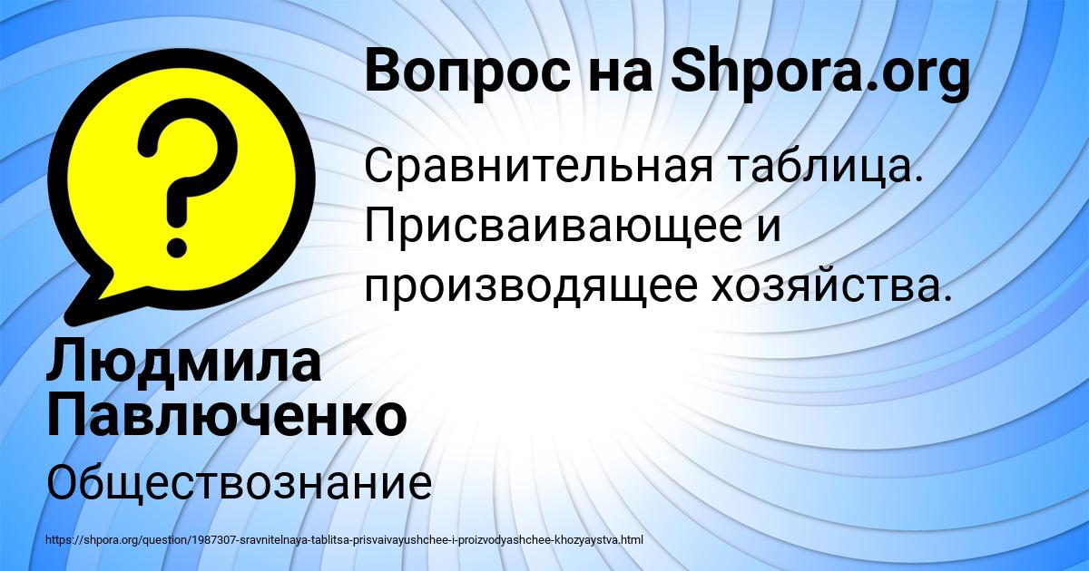 Картинка с текстом вопроса от пользователя Людмила Павлюченко