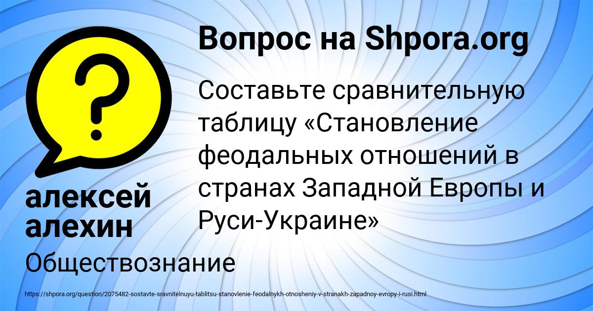 Картинка с текстом вопроса от пользователя алексей алехин