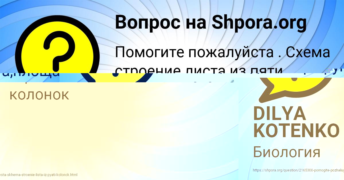 Картинка с текстом вопроса от пользователя DILYA KOTENKO