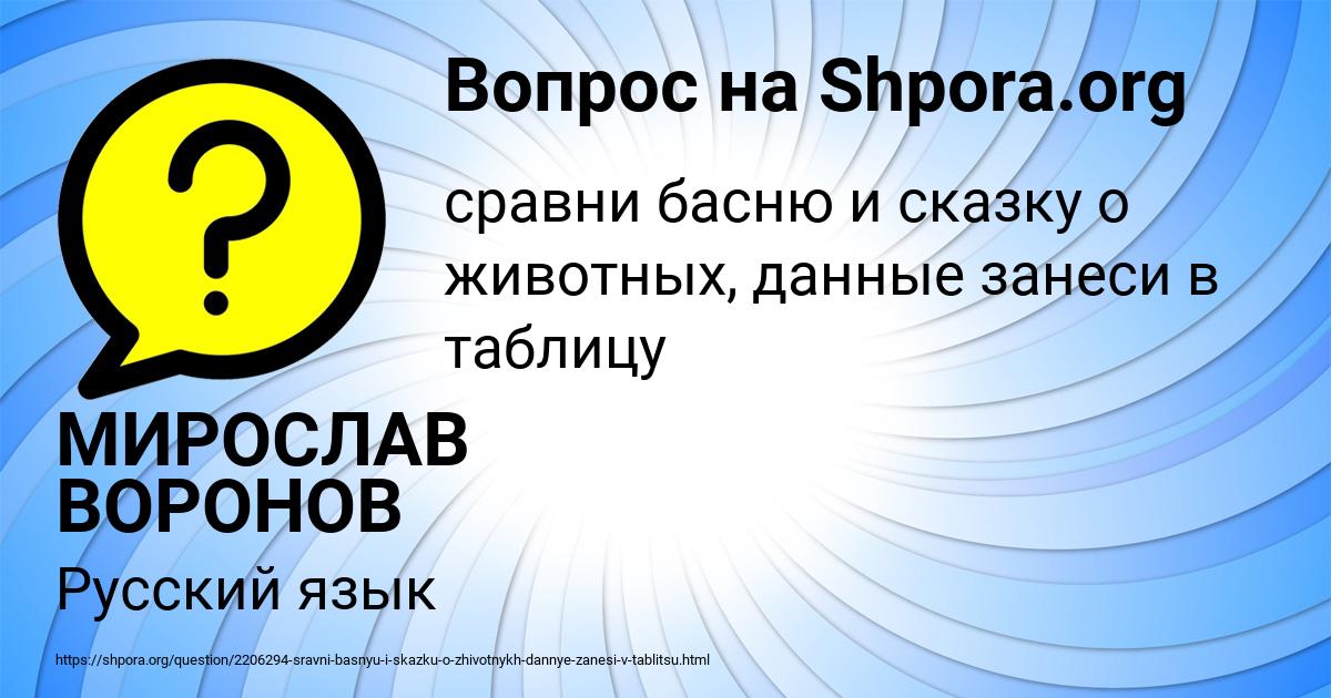 Картинка с текстом вопроса от пользователя МИРОСЛАВ ВОРОНОВ