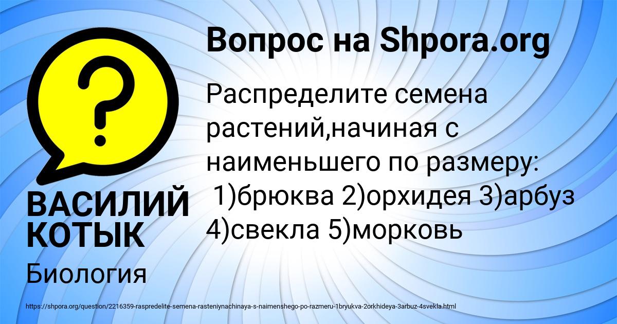 Картинка с текстом вопроса от пользователя ВАСИЛИЙ КОТЫК