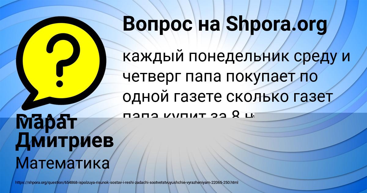 Картинка с текстом вопроса от пользователя ВЛАД ВАСИЛЕНКО