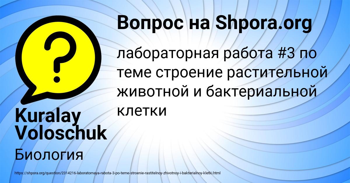 Картинка с текстом вопроса от пользователя Kuralay Voloschuk
