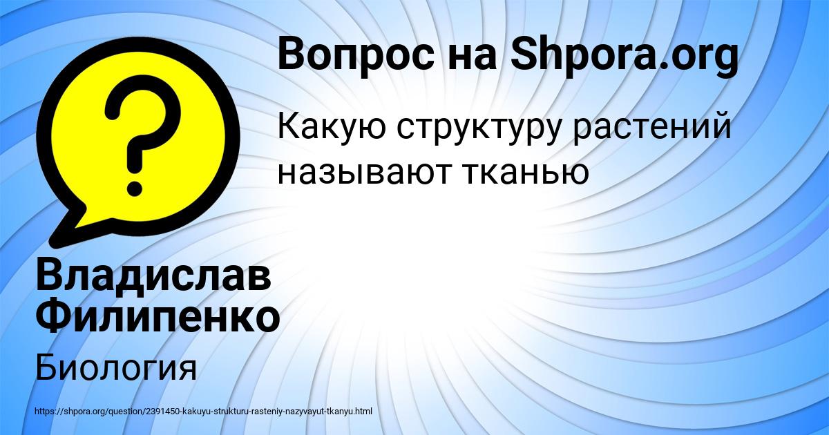 Картинка с текстом вопроса от пользователя Владислав Филипенко