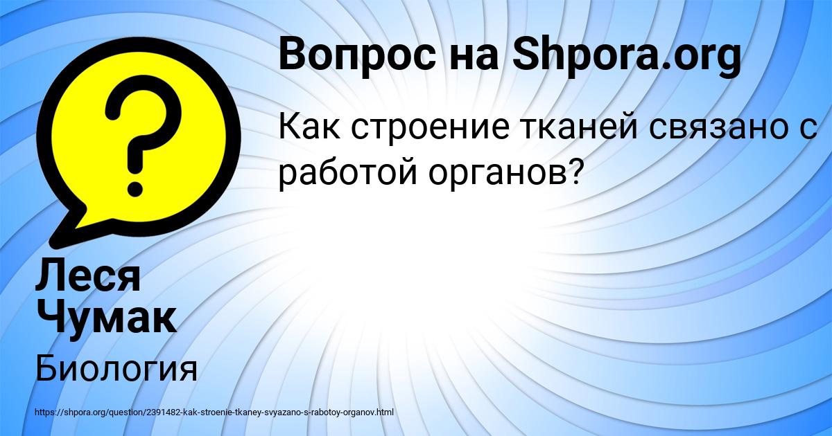 Картинка с текстом вопроса от пользователя Леся Чумак