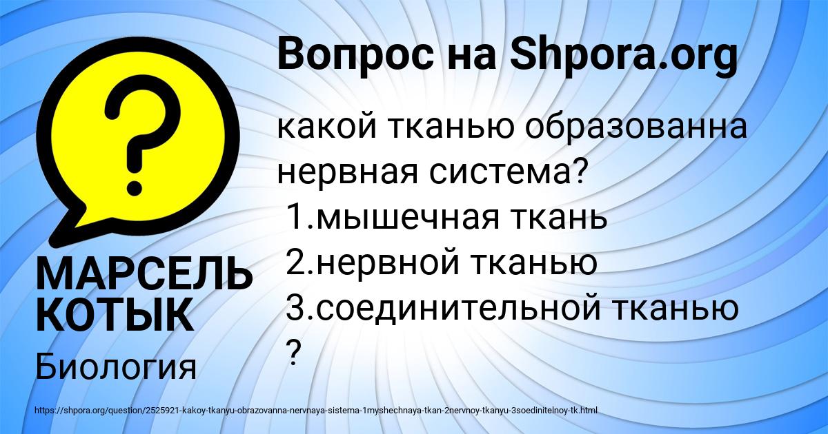 Картинка с текстом вопроса от пользователя МАРСЕЛЬ КОТЫК