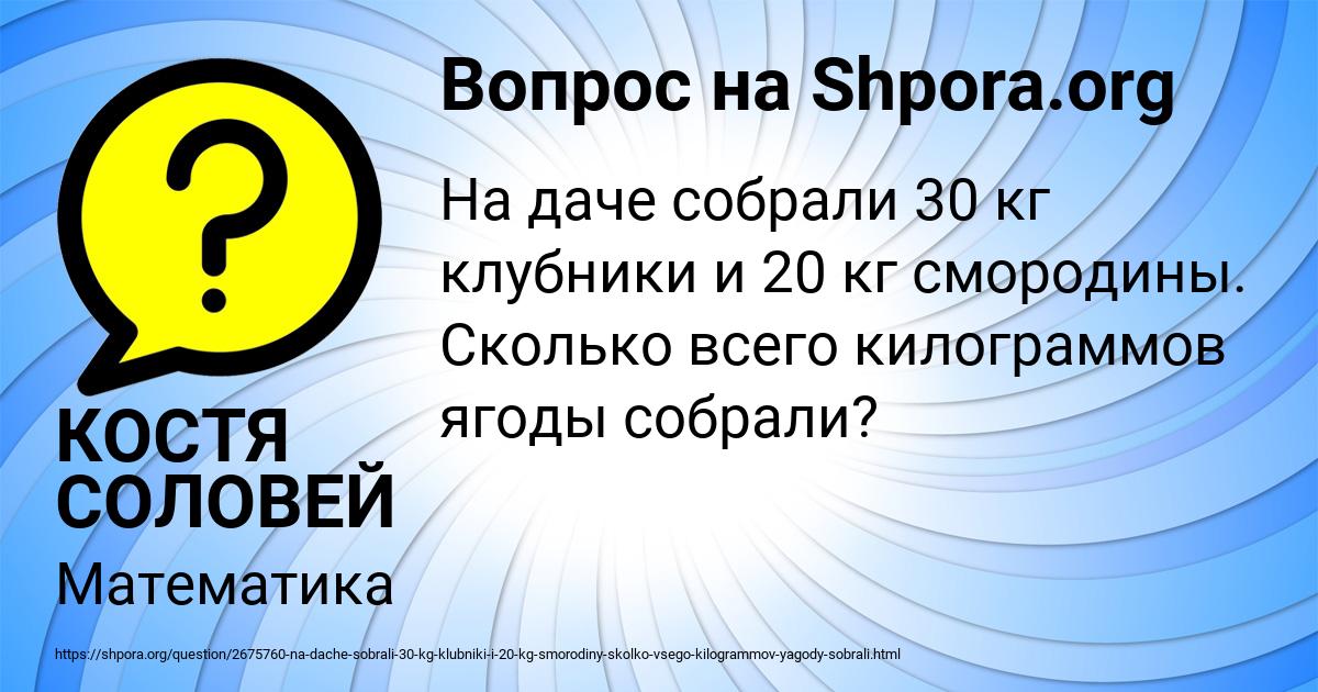 Картинка с текстом вопроса от пользователя Ника Рудык