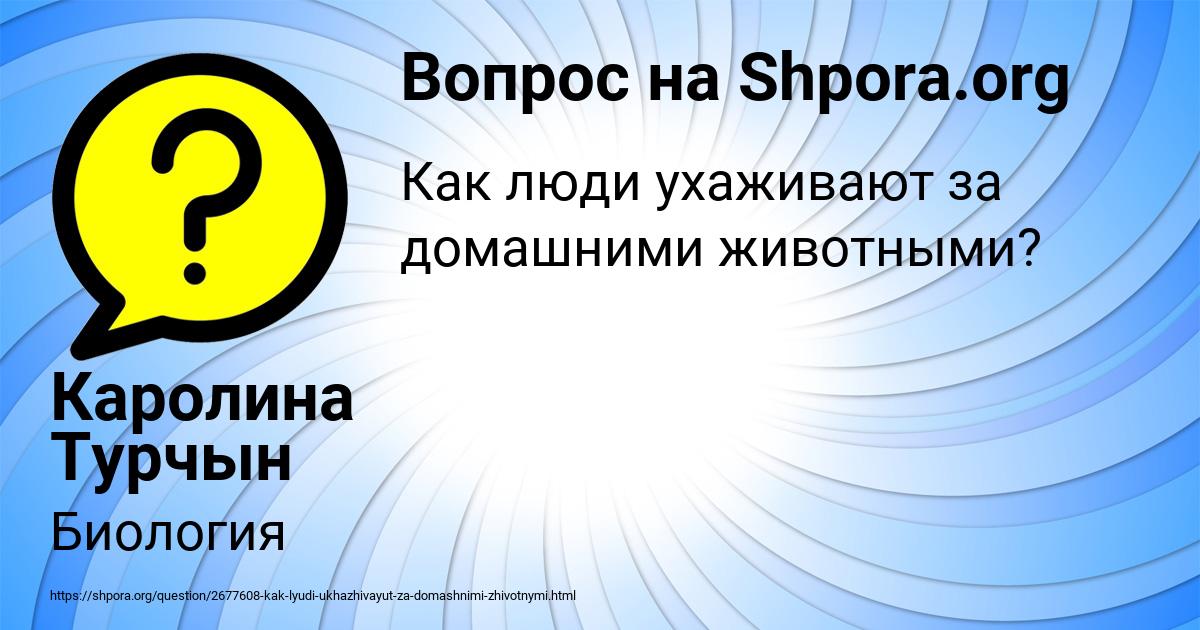 Картинка с текстом вопроса от пользователя Каролина Турчын