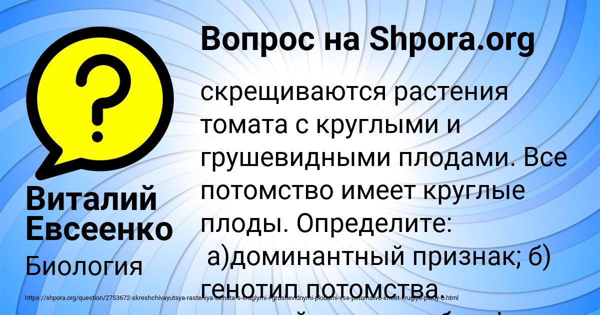 Картинка с текстом вопроса от пользователя Виталий Евсеенко