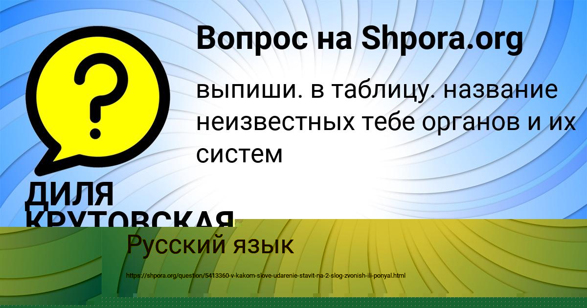 Картинка с текстом вопроса от пользователя ДИЛЯ КРУТОВСКАЯ
