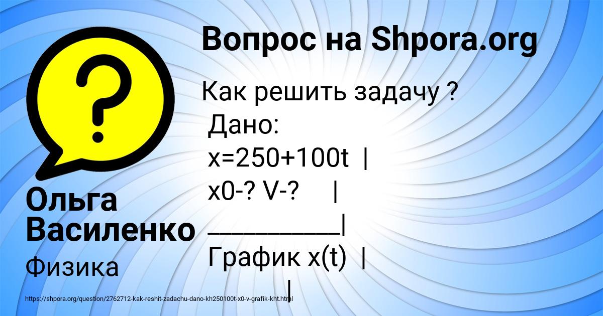 Картинка с текстом вопроса от пользователя Ольга Василенко