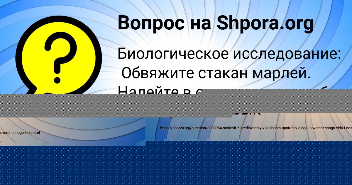 Картинка с текстом вопроса от пользователя Василиса Самбука