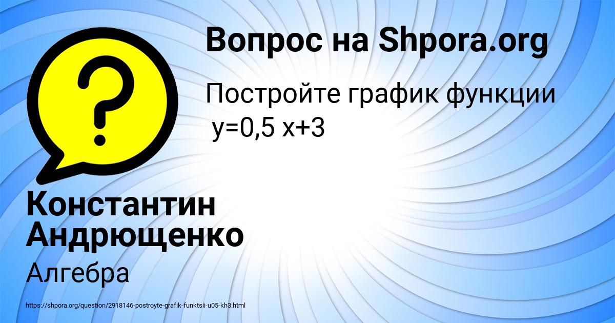 Картинка с текстом вопроса от пользователя Константин Андрющенко