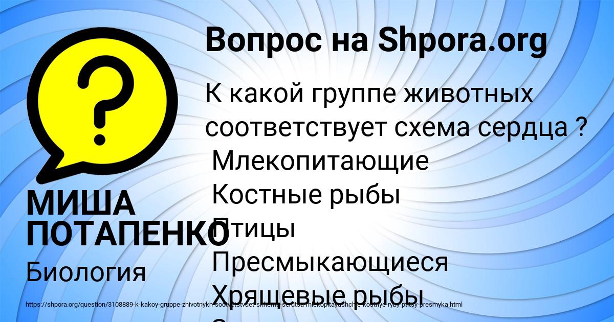 Картинка с текстом вопроса от пользователя МИША ПОТАПЕНКО