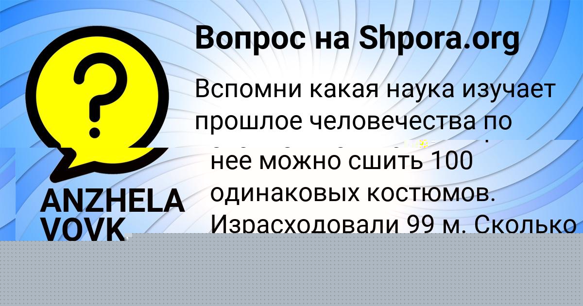 Картинка с текстом вопроса от пользователя ANZHELA VOVK