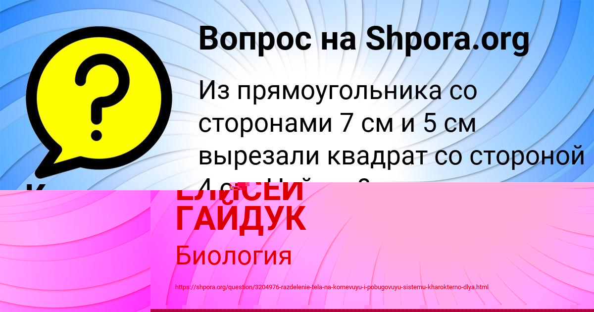 Картинка с текстом вопроса от пользователя ЕЛИСЕЙ ГАЙДУК