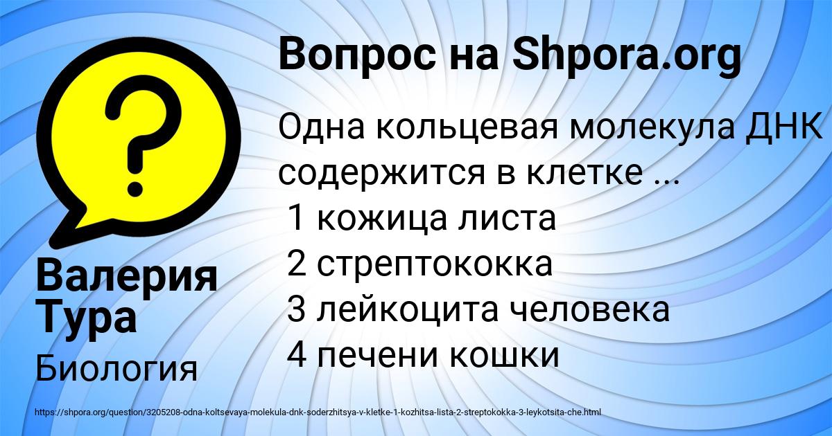 Картинка с текстом вопроса от пользователя Валерия Тура