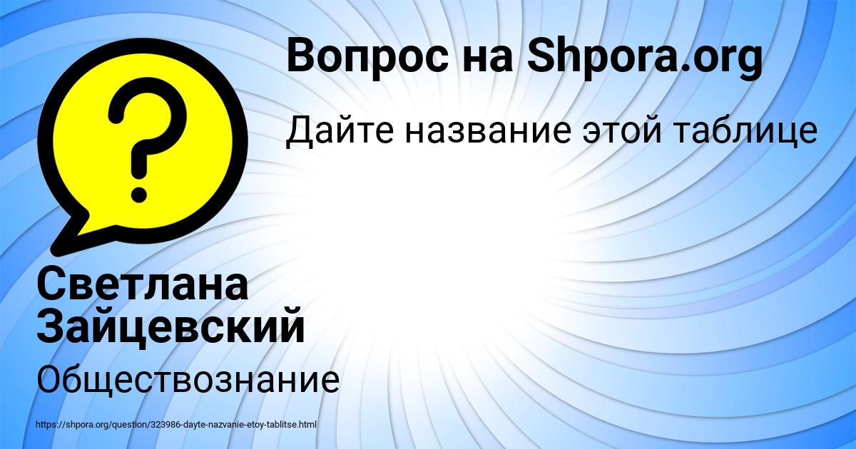 Картинка с текстом вопроса от пользователя Светлана Зайцевский