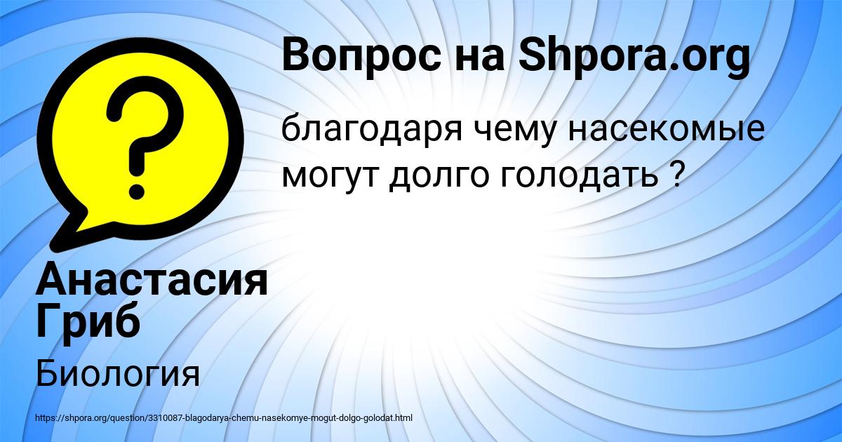 Картинка с текстом вопроса от пользователя Анастасия Гриб