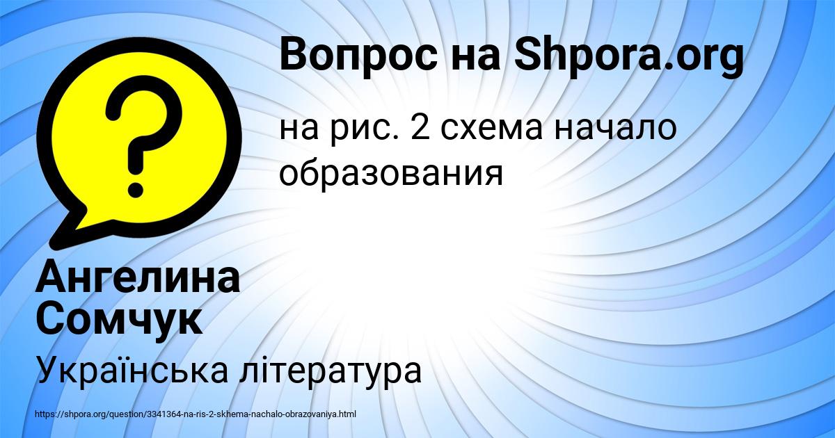 Картинка с текстом вопроса от пользователя Ангелина Сомчук