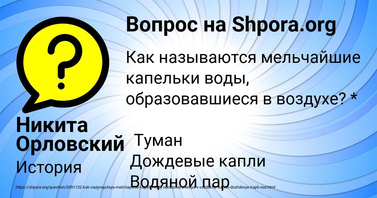 Картинка с текстом вопроса от пользователя Никита Орловский