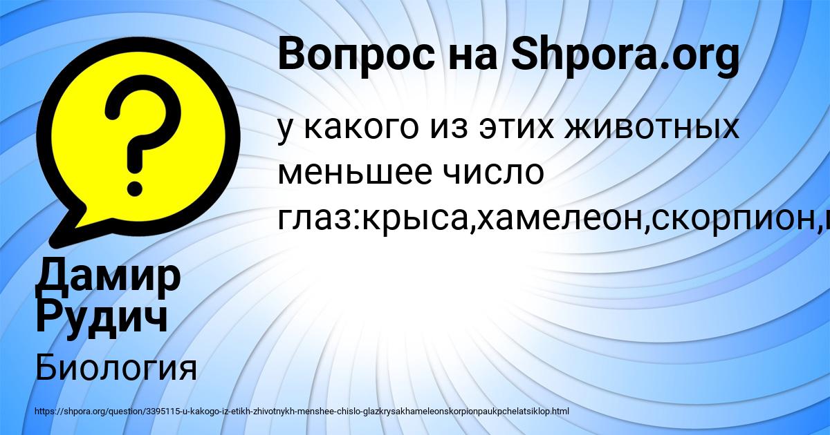 Картинка с текстом вопроса от пользователя Дамир Рудич