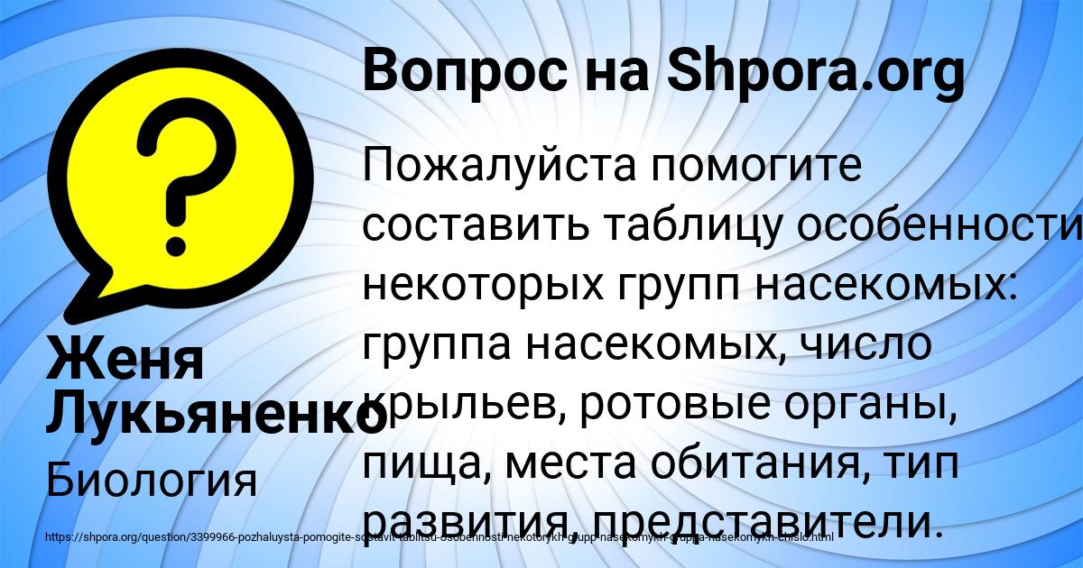 Картинка с текстом вопроса от пользователя Женя Лукьяненко