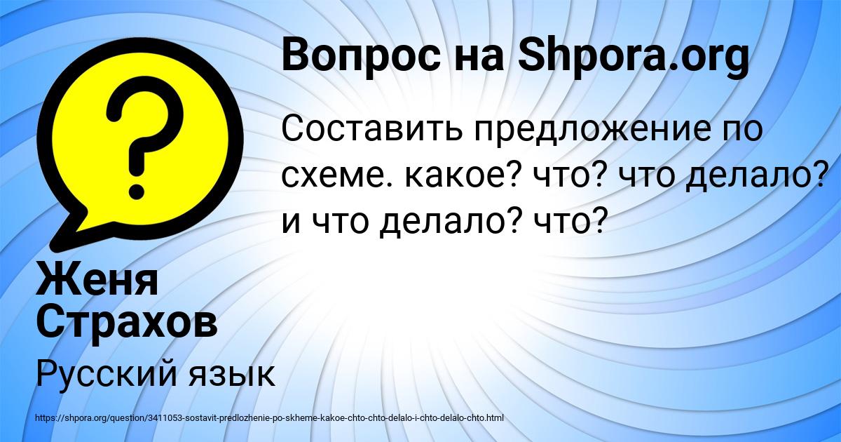 Картинка с текстом вопроса от пользователя Женя Страхов
