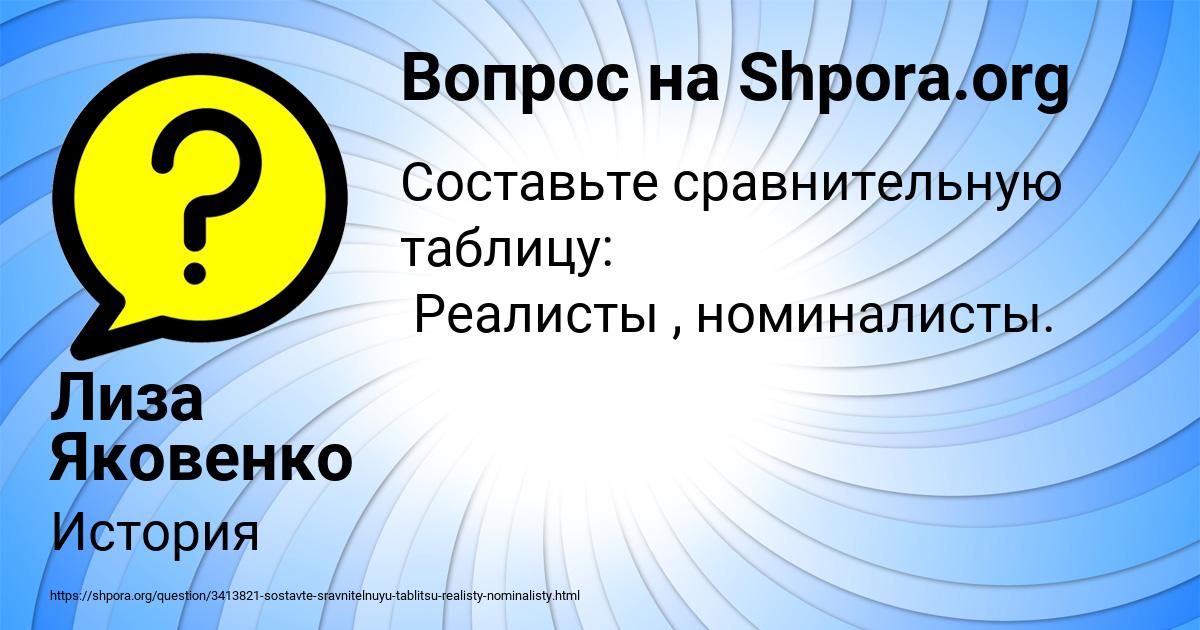 Картинка с текстом вопроса от пользователя Лиза Яковенко