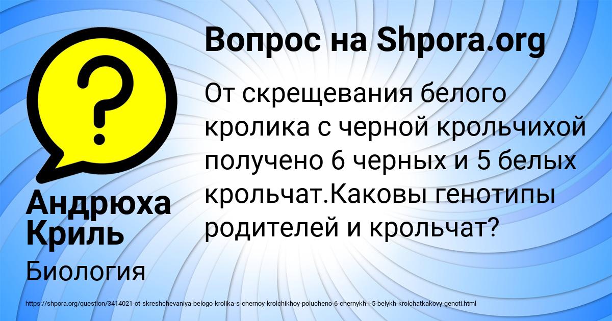 Картинка с текстом вопроса от пользователя Андрюха Криль