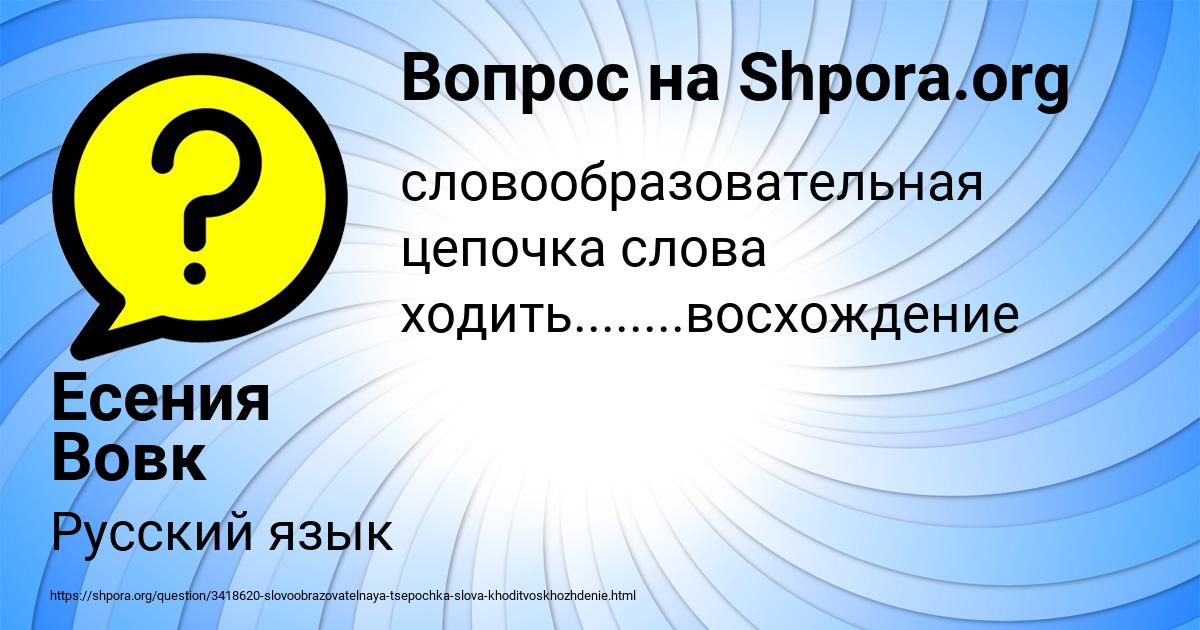 Картинка с текстом вопроса от пользователя Есения Вовк